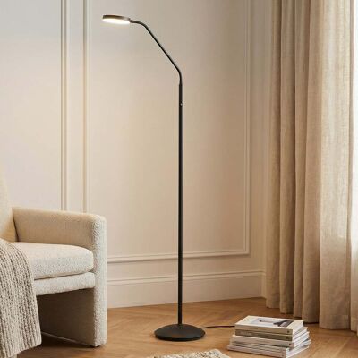 Lampadaire LED rechargeable Elvyn, noir, réglable - Lindby - Salon / séjour - Moderne - Métal - À ampoule unique - Publicité Lampadaire LED rechargeable Elvyn, noir, réglable - Lindby - Salon / séjour - Moderne - Métal - À ampoule unique - Publicité