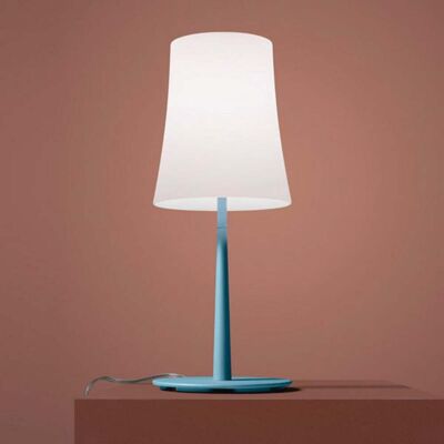 Lampe à poser Birdie Easy Opaque Light Blue - Foscarini - Salon / séjour - Design - Métal - Avec abat-jour - Publicité Lampe à poser Birdie Easy Opaque Light Blue - Foscarini - Salon / séjour - Design - Métal - Avec abat-jour - Publicité