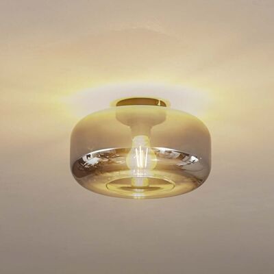 Lindby Hildur Lampe de Plafond en Verre - Gris Moderne - Publicité Lindby Hildur Lampe de Plafond en Verre - Gris Moderne - Publicité