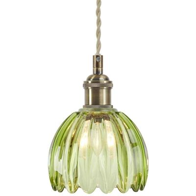 Suspension Gota, laiton vieilli/vert, verre, Ø 13 cm, fiche - Markslöjd Gotta - Salon / séjour - À ampoule unique - Publicité Suspension Gota, laiton vieilli/vert, verre, Ø 13 cm, fiche - Markslöjd Gotta - Salon / séjour - À ampoule unique - Publicité
