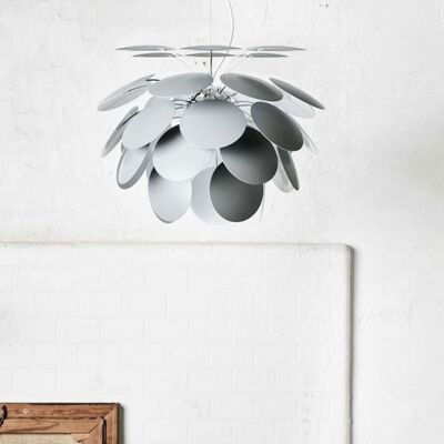 Discoco Suspension Ø132 Gris Mat - Marset - Plastique - Publicité Discoco Suspension Ø132 Gris Mat - Marset - Plastique - Publicité