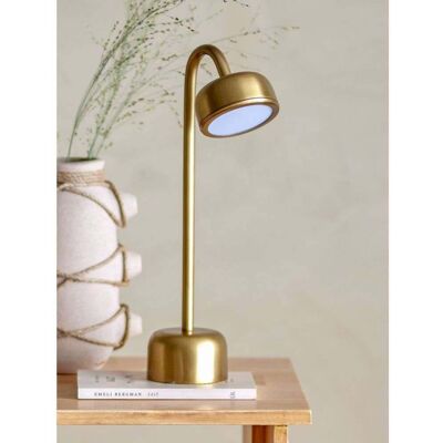Lampe Portable Niko de Bloomingville - Rechargeable - Laiton - Métal - Publicité Lampe Portable Niko de Bloomingville - Rechargeable - Laiton - Métal - Publicité