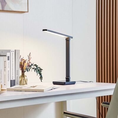 Lindby Rylas lampe de bureau LED - Design moderne - Noir - Publicité Lindby Rylas lampe de bureau LED - Design moderne - Noir - Publicité