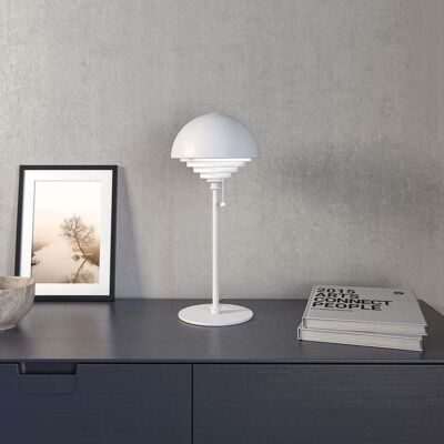 Herstal Belid herstal Lampe de table noire - Interrupteur sur l'abat-jour - Publicité Herstal Belid herstal Lampe de table noire - Interrupteur sur l'abat-jour - Publicité