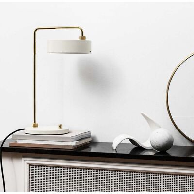 Petite Machine Lampe de Table Oyster White - Made By Hand - Salon / séjour - Métal - Publicité Petite Machine Lampe de Table Oyster White - Made By Hand - Salon / séjour - Métal - Publicité
