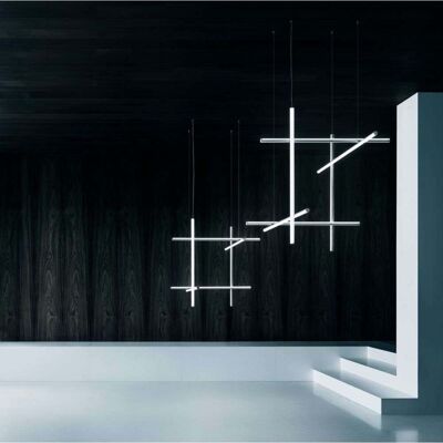 Coordinates S3 Suspension Moon Grey - Flos - Salon / séjour - Aluminium - Publicité Coordinates S3 Suspension Moon Grey - Flos - Salon / séjour - Aluminium - Publicité