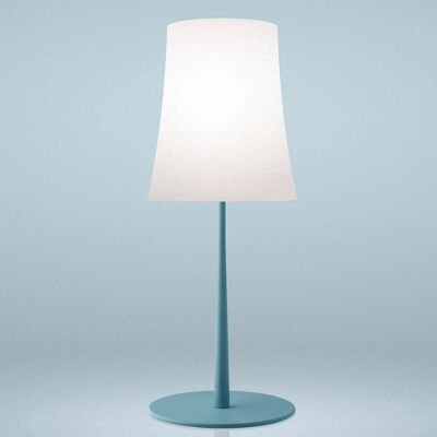 Lampe à poser Birdie Easy Grande Light Blue - Foscarini - Salon / séjour - Design - Métal - Avec abat-jour - Publicité Lampe à poser Birdie Easy Grande Light Blue - Foscarini - Salon / séjour - Design - Métal - Avec abat-jour - Publicité