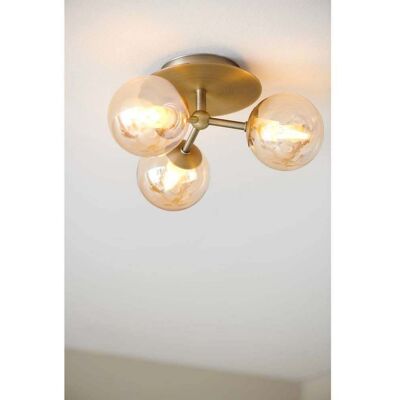 Lampe plafond Halo Design Atom Fumée - Type de Produit - Publicité Lampe plafond Halo Design Atom Fumée - Type de Produit - Publicité