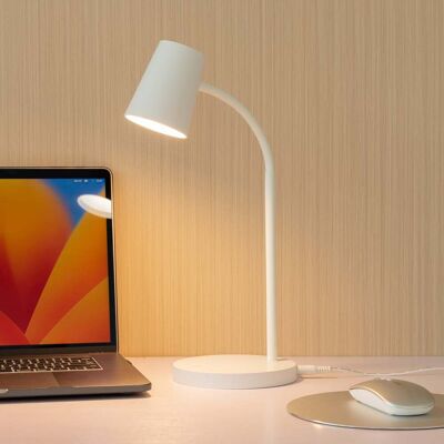 Lampe de Table Moderne Blanche Lindby Ailina - Éclairage - Publicité Lampe de Table Moderne Blanche Lindby Ailina - Éclairage - Publicité