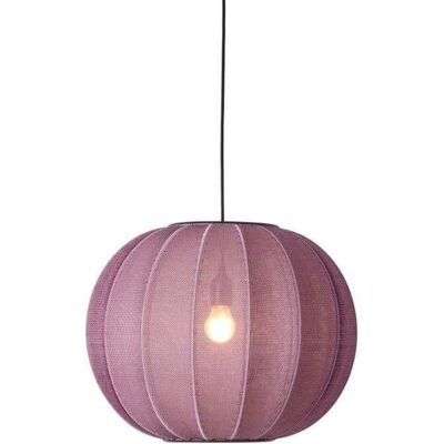 Knit-Wit 45 Round LED Suspension Burgundy - Made By Hand - Chambre à coucher - Tissu / textile - Publicité Knit-Wit 45 Round LED Suspension Burgundy - Made By Hand - Chambre à coucher - Tissu / textile - Publicité
