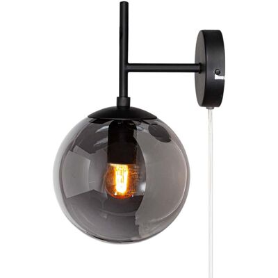 Lampe Murale Gris Fumé Rydéns - 18cm Moderne - Publicité Lampe Murale Gris Fumé Rydéns - 18cm Moderne - Publicité
