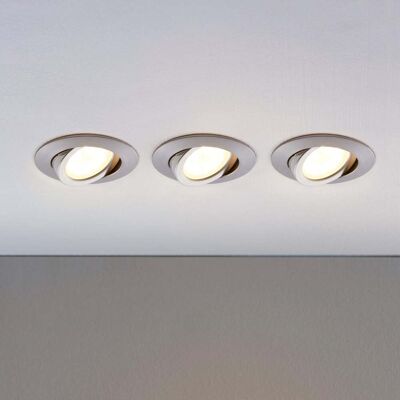 Ensemble de spots encastrés LED LINDBY - Aluminium rond - Publicité Ensemble de spots encastrés LED LINDBY - Aluminium rond - Publicité