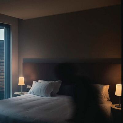 Lampe à poser Birdie Easy Black - Foscarini - Salon / séjour - Design - Métal - Avec abat-jour - Publicité Lampe à poser Birdie Easy Black - Foscarini - Salon / séjour - Design - Métal - Avec abat-jour - Publicité