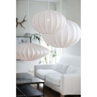 Watt & Veke Lampe Plafond Ellipse en Coton 65cm - Blanc - Lampe de Plafond - Publicité Watt & Veke Lampe Plafond Ellipse en Coton 65cm - Blanc - Lampe de Plafond - Publicité