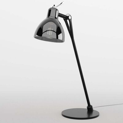Lampe de table Luxy T0 Glam, noir/fumé, 52 cm - Rotaliana - Salon / séjour - Design - Métal - Avec abat-jour - Publicité Lampe de table Luxy T0 Glam, noir/fumé, 52 cm - Rotaliana - Salon / séjour - Design - Métal - Avec abat-jour - Publicité