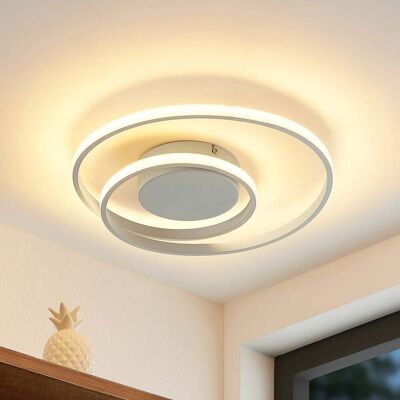 Lindby Lampe Plafond LED Blanche Moderne - Emisua - Dimmable CCT - Publicité Lindby Lampe Plafond LED Blanche Moderne - Emisua - Dimmable CCT - Publicité