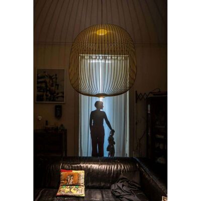 Spokes 2 Large LED Suspension Dimmable Cuivre - Foscarini - Métal - Publicité Spokes 2 Large LED Suspension Dimmable Cuivre - Foscarini - Métal - Publicité
