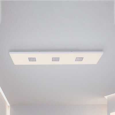 Plafonnier Neo LED, 120 cm, aluminium, CCT, télécommande - PURE - Salon / séjour - Moderne - Métal - Angulaire - Publicité Plafonnier Neo LED, 120 cm, aluminium, CCT, télécommande - PURE - Salon / séjour - Moderne - Métal - Angulaire - Publicité