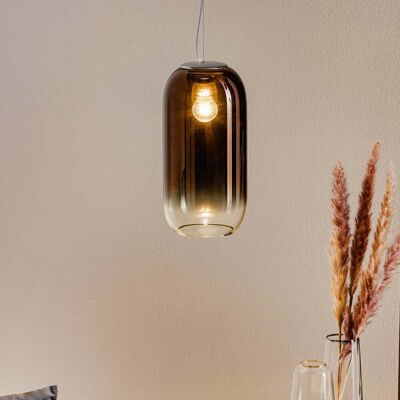 Artemide Gople Lampe Suspendue en Bronze - Design en Verre Organique - Publicité Artemide Gople Lampe Suspendue en Bronze - Design en Verre Organique - Publicité
