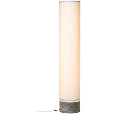Lampe sur pied Unbound de GUBI - Lin blanc / Marbre gris - 120cm - Publicité Lampe sur pied Unbound de GUBI - Lin blanc / Marbre gris - 120cm - Publicité