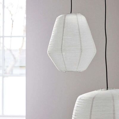 Lampe Bidar en papier de riz blanc de House Doctor - Style scandinave - Publicité Lampe Bidar en papier de riz blanc de House Doctor - Style scandinave - Publicité