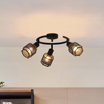 Lindby Eudoria Lampe de Plafond Moderne Noire - Éclairage de Toit - Publicité Lindby Eudoria Lampe de Plafond Moderne Noire - Éclairage de Toit - Publicité