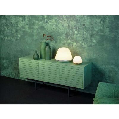 Herstal Belid Bloom 20cm Lampe de Table Satin Argent - Lampe - Publicité Herstal Belid Bloom 20cm Lampe de Table Satin Argent - Lampe - Publicité