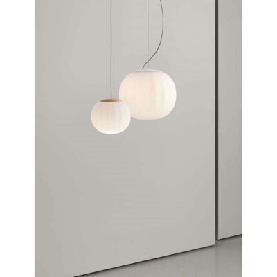 Lita Suspension Ø14 Ash Wood - Luceplan - Salon / séjour - Verre - Publicité Lita Suspension Ø14 Ash Wood - Luceplan - Salon / séjour - Verre - Publicité