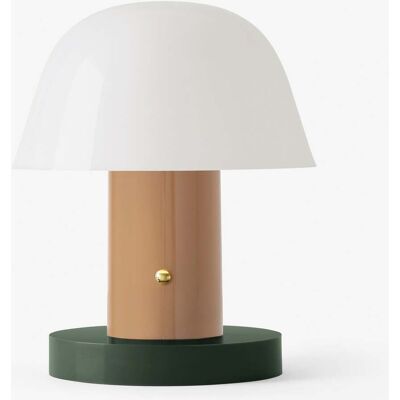 &Tradition Setago Lampe de table rechargeable sans fil - Beige - Publicité &Tradition Setago Lampe de table rechargeable sans fil - Beige - Publicité