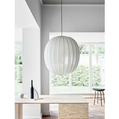 Knit-Wit 75 Round Suspension Pearl White - Made By Hand - Chambre à coucher - Aluminium - Publicité Knit-Wit 75 Round Suspension Pearl White - Made By Hand - Chambre à coucher - Aluminium - Publicité