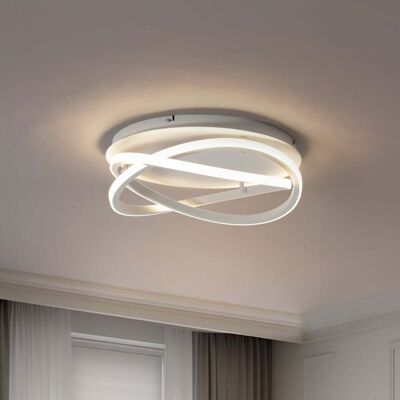 Lucande Aldric Blanc Aluminium Plafonnier LED - Publicité Lucande Aldric Blanc Aluminium Plafonnier LED - Publicité