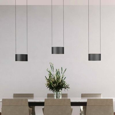 Suspension LED Clipse, grise, longueur 110 cm, CCT, à 6 lampes - PURE - Salon / séjour - Moderne - Métal - Multi-ampoules - Publicité Suspension LED Clipse, grise, longueur 110 cm, CCT, à 6 lampes - PURE - Salon / séjour - Moderne - Métal - Multi-ampoules - Publicité