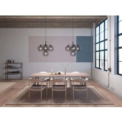 Belid - Gloria - Ø67 - Schwarz/Smoke - Suspension lamp - Publicité Belid - Gloria - Ø67 - Schwarz/Smoke - Suspension lamp - Publicité