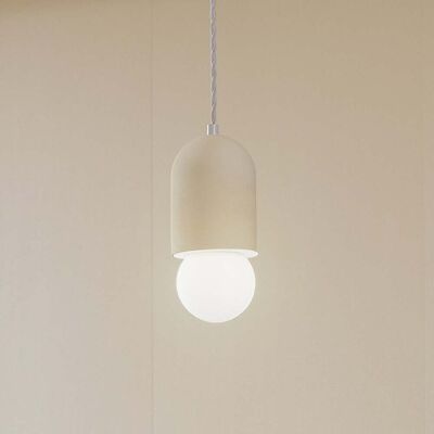 Suspension en céramique 'Nielson' Lindby - Beige - Lampe de plafond - Publicité Suspension en céramique 'Nielson' Lindby - Beige - Lampe de plafond - Publicité
