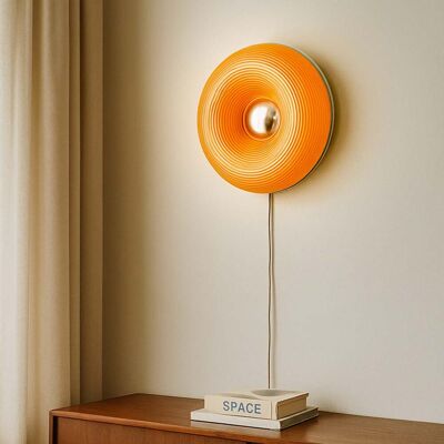Lampe de table/applique murale LED Fjora Ø 30 cm orange - Lindby - Salon / séjour - Design - Verre - Rond - Publicité Lampe de table/applique murale LED Fjora Ø 30 cm orange - Lindby - Salon / séjour - Design - Verre - Rond - Publicité