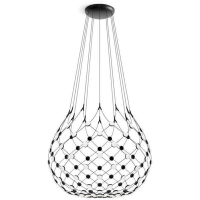 Suspension LED Mesh, Ø 100 cm, noir, smart - Luceplan - Métal - Publicité Suspension LED Mesh, Ø 100 cm, noir, smart - Luceplan - Métal - Publicité