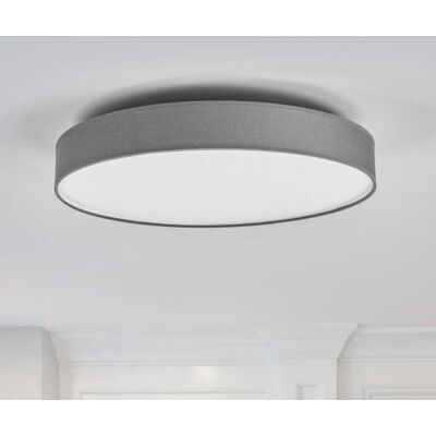 Lindby - Lampe de plafond LED grise moderne avec textile, tissu, soie - 50cm - Publicité Lindby - Lampe de plafond LED grise moderne avec textile, tissu, soie - 50cm - Publicité