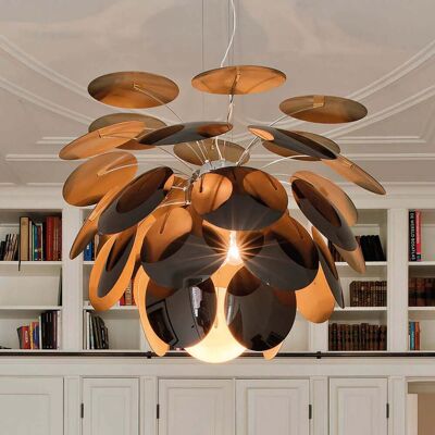 Discoco Suspension Ø88 Noir/Or - Marset Discocó - Salon / séjour - Design - Plastique - À ampoule unique - Publicité Discoco Suspension Ø88 Noir/Or - Marset Discocó - Salon / séjour - Design - Plastique - À ampoule unique - Publicité