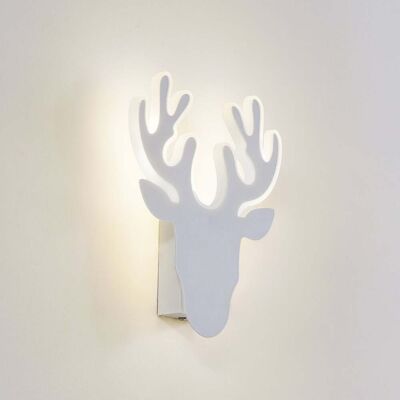 Lindby - Hirvi - Blanc - Métal - Wall lamp - Publicité Lindby - Hirvi - Blanc - Métal - Wall lamp - Publicité