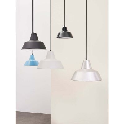 Atelier W4, suspension, blanc mat, aluminium, E27 - Made By Hand Workshop W4 - Salle à manger - Design - À ampoule unique - Publicité Atelier W4, suspension, blanc mat, aluminium, E27 - Made By Hand Workshop W4 - Salle à manger - Design - À ampoule unique - Publicité