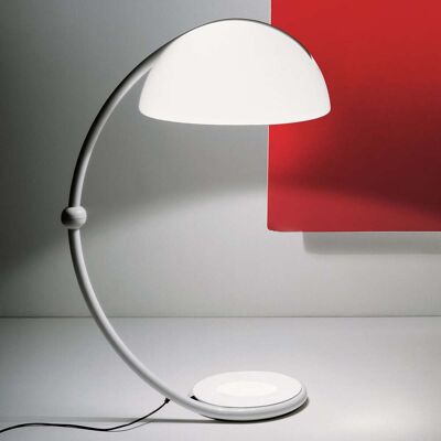 Serpente Lampadaire Blanc - Martinelli Luce - Salon / séjour - Design - Métal - Avec abat-jour - Publicité Serpente Lampadaire Blanc - Martinelli Luce - Salon / séjour - Design - Métal - Avec abat-jour - Publicité