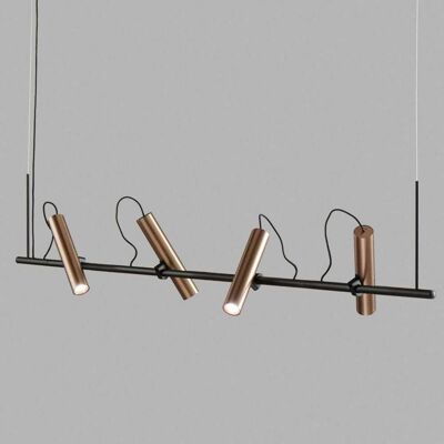 Light-Point Spirit S1500 Suspension - Noir/Rose Or - Focalisation Ajustable - Publicité Light-Point Spirit S1500 Suspension - Noir/Rose Or - Focalisation Ajustable - Publicité