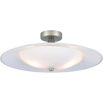 Plafonnier Halo Design - 46cm Opal/Aluminium - G9 - Publicité Plafonnier Halo Design - 46cm Opal/Aluminium - G9 - Publicité