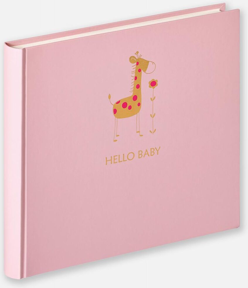 Walther Hello Album bébé Rose - 25x28 cm (50 pages blanches / 25 feuilles)