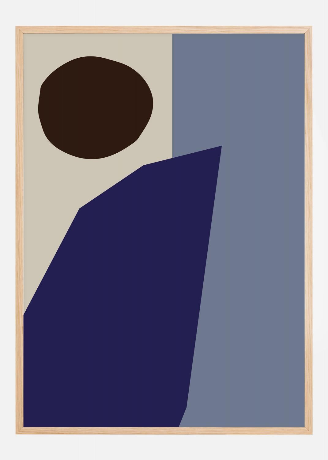 Bildverkstad Color Blocks Blue Poster (30x40 cm)