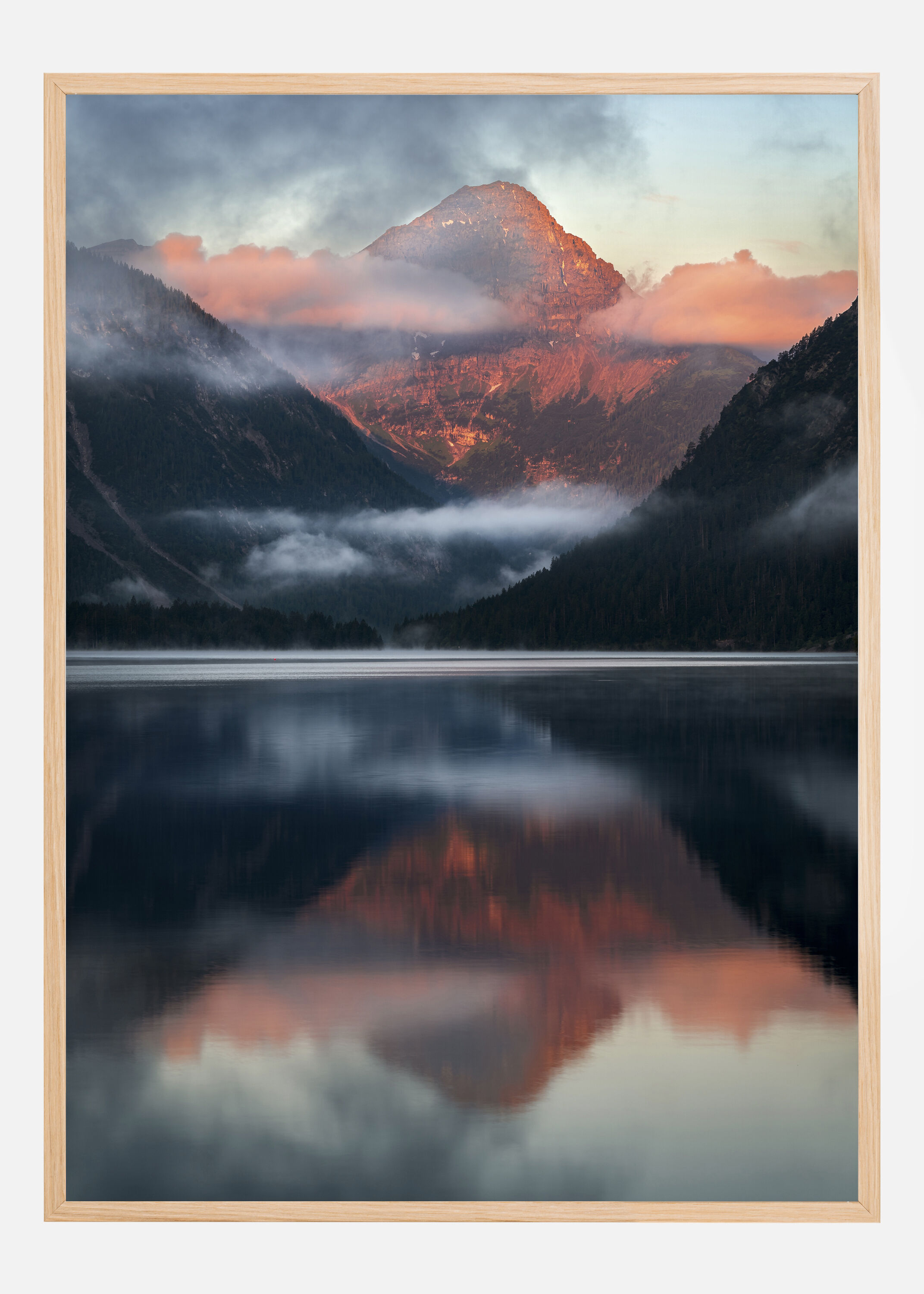 Bildverkstad Sun On Mountain Poster (30x40 cm)