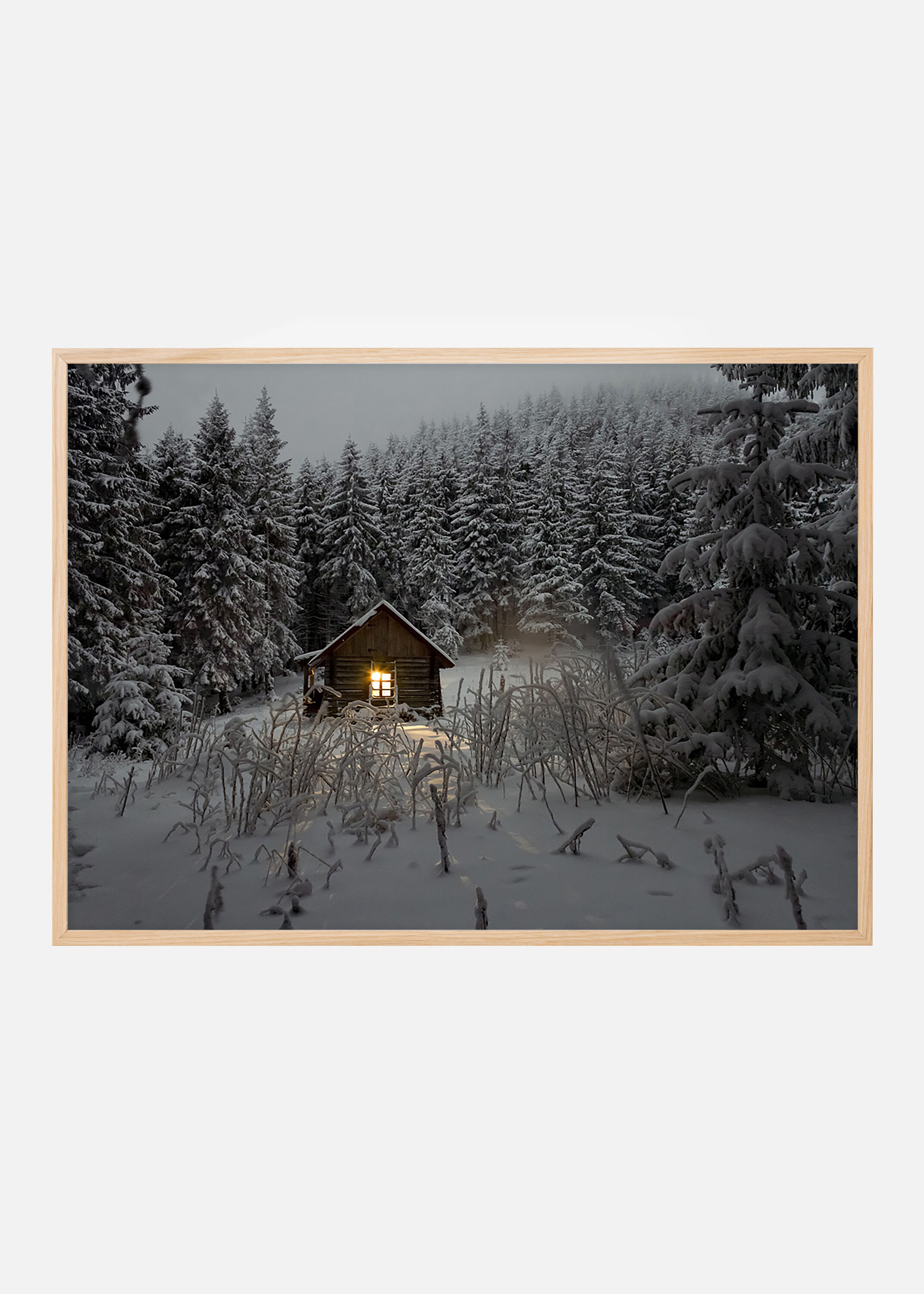Bildverkstad Chalet en plein hiver Poster (30x40 cm)
