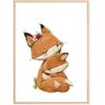 Bildverkstad Fox Hugging Poster (30x40 cm)