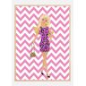 Bildverkstad Barbie Zig Zag Poster (21x29.7 cm (A4))