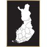 Bildverkstad Map - Finland - White (40x50 cm)